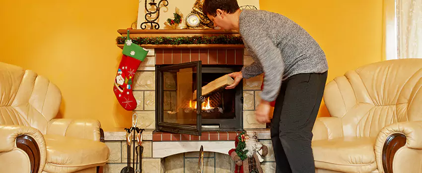 Rusted Metal Fireplace Restoration in Austin, Minnesota